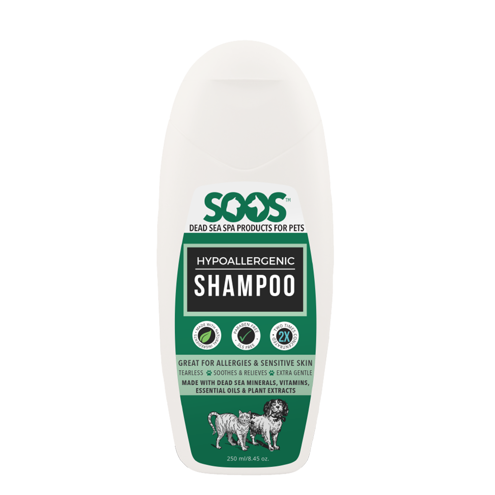 Natural Dead Sea Hypoallergenic Pet Shampoo For Dogs & Cats
