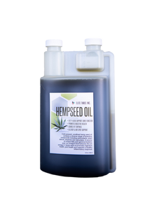 Elite Three- HEMPSEED OIL for Dogs- 32oz Self Measuring Jug