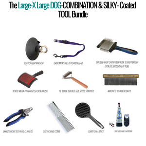 Maintenance COMBINATION & SILKY-COATED One-Stop Tool Bundle For LARGE-XLARGE DOGS