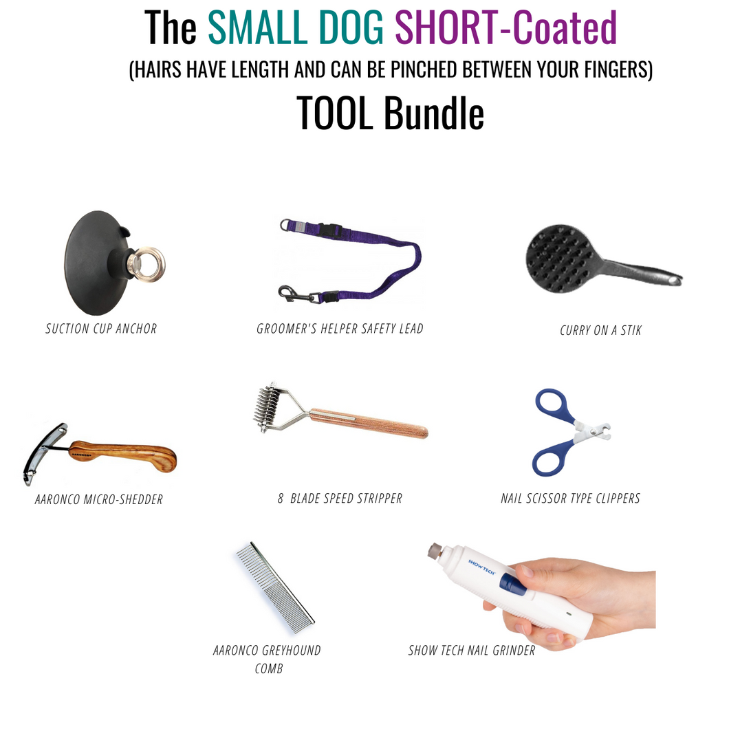 Maintenance SHORT-COATED One-Stop Tool Bundle For SMALL DOGS