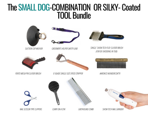 Maintenance COMBINATION & SILKY-COATED One-Stop Tool Bundle For SMALL DOGS