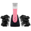 Load image into Gallery viewer, Zolitta Pink Lithium-Ion 5-in-1 clipper with 6 attachments
