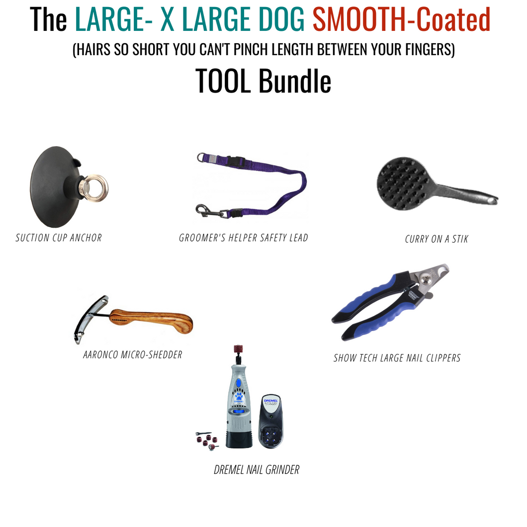 Maintenance SMOOTH-COATED One-Stop Tool Bundle For LARGE-XLARGE DOGS